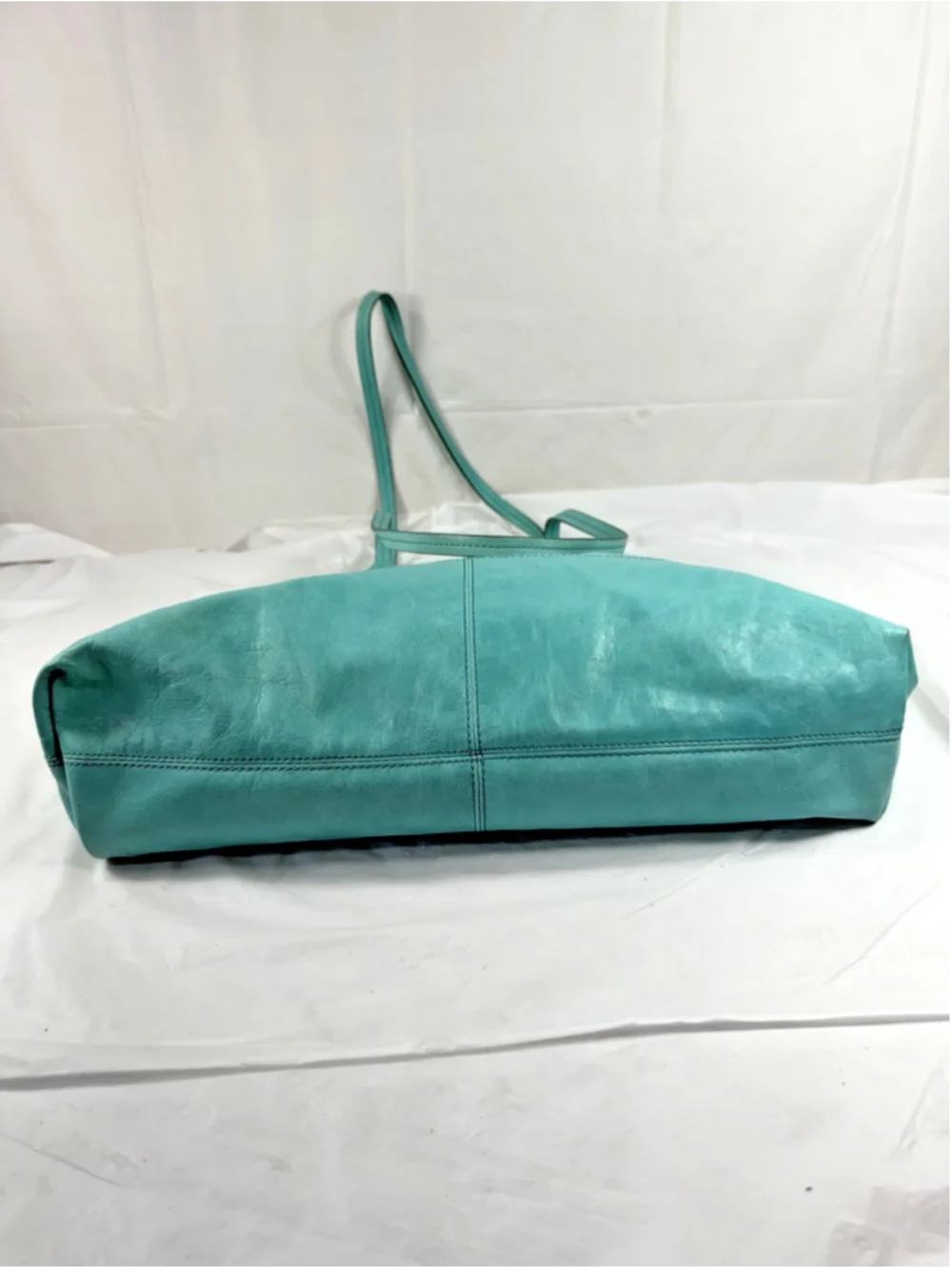 Trina Turk Banana Republic leather tote turquoise Limited edition